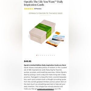 Oprah's The Life You Want™ Daily Inspiration Cards